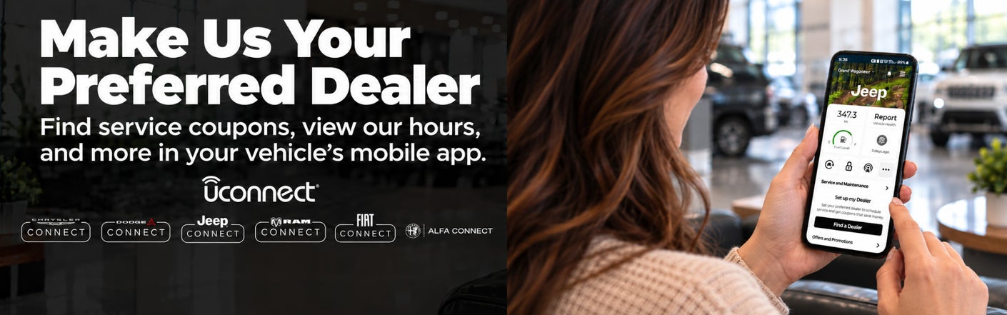 uconnect® make us your preferred dealer | Santee Chrysler Dodge Jeep Ram in Manning SC
