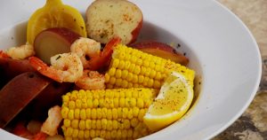 Shrimp boil in Manning, SC