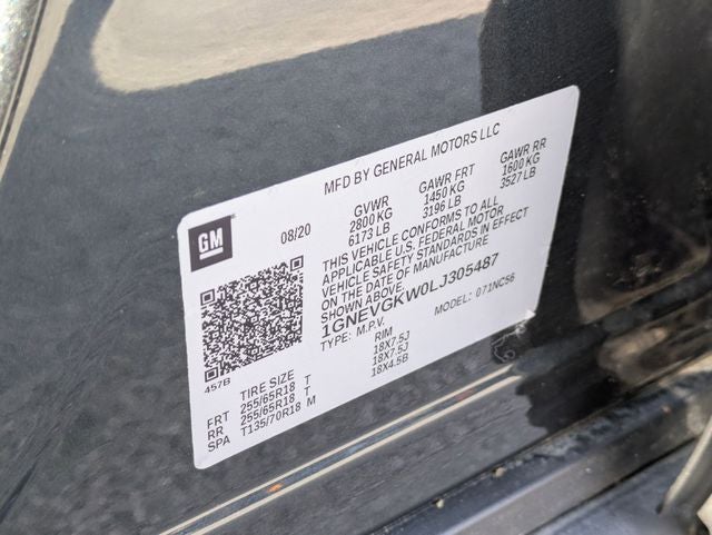 2020 Chevrolet Traverse AWD LT Cloth