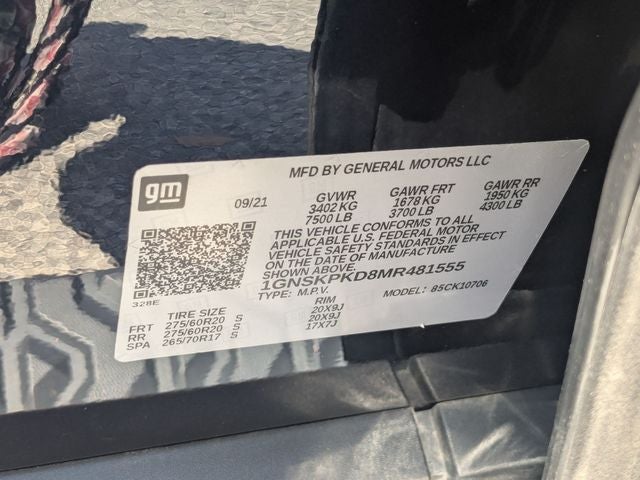 2021 Chevrolet Tahoe Z71