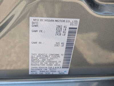 2025 Nissan Altima SV FWD