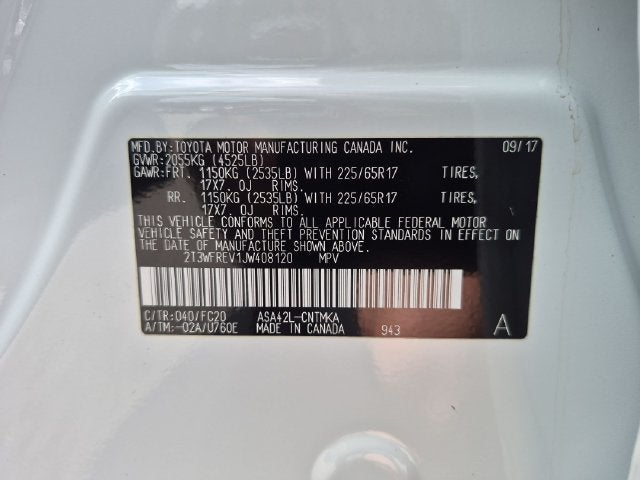 2018 Toyota RAV4 XLE