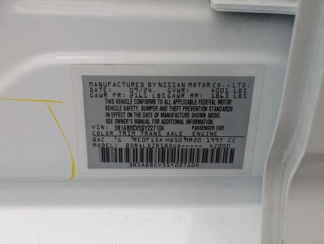 2025 Nissan Sentra SV