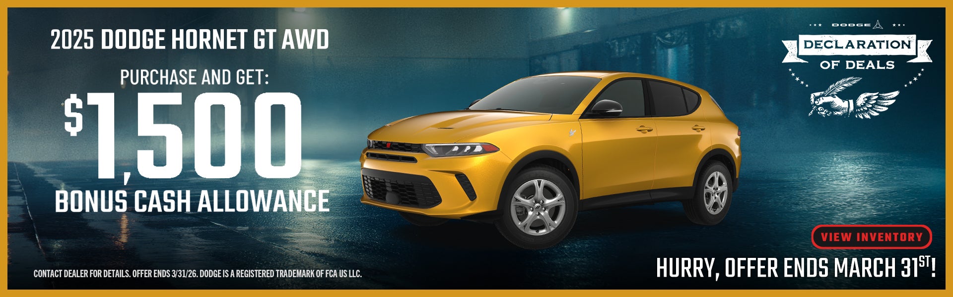 2025 DODGE HORNET GT