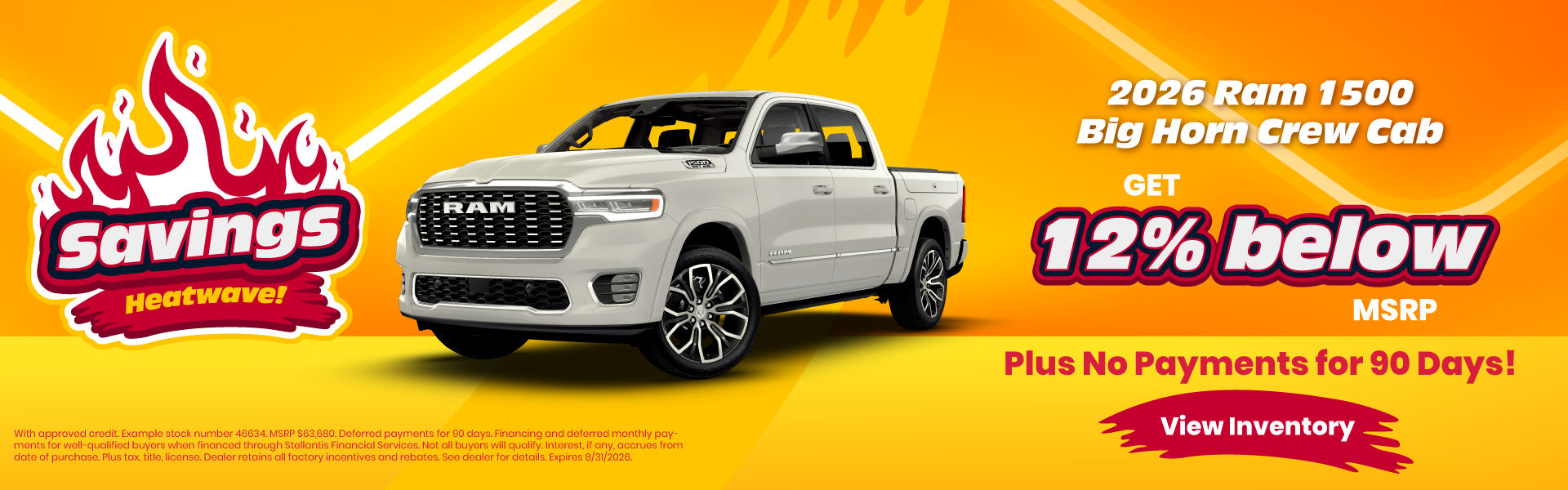 2026 Ram 1500 Big Horn Crew Cab Get 12% Below MSRP