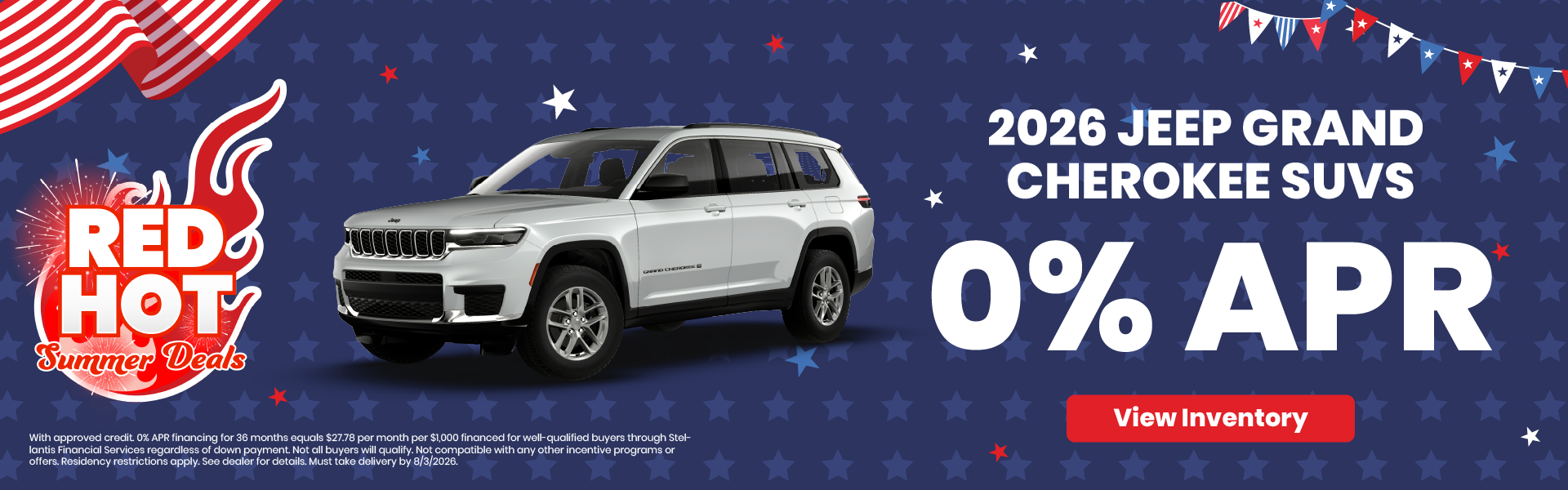 2026 Jeep Grand Cherokee SUVs 0% APR
