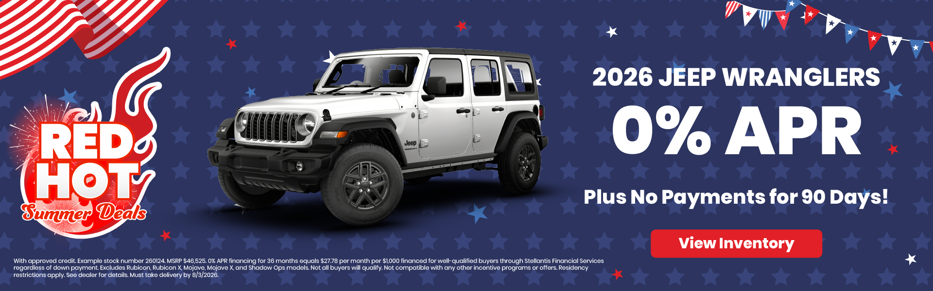 2026 Jeep Wranglers 0% APR