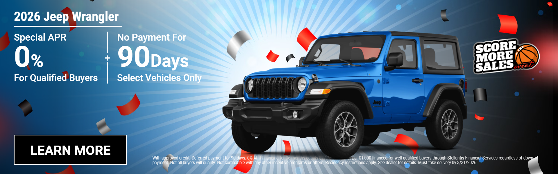 2026 Jeep Wranglers 0% APR for 36 months