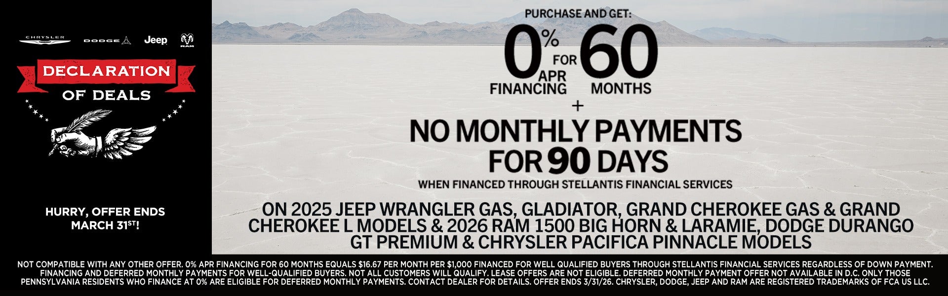 0% APR for 60 Months