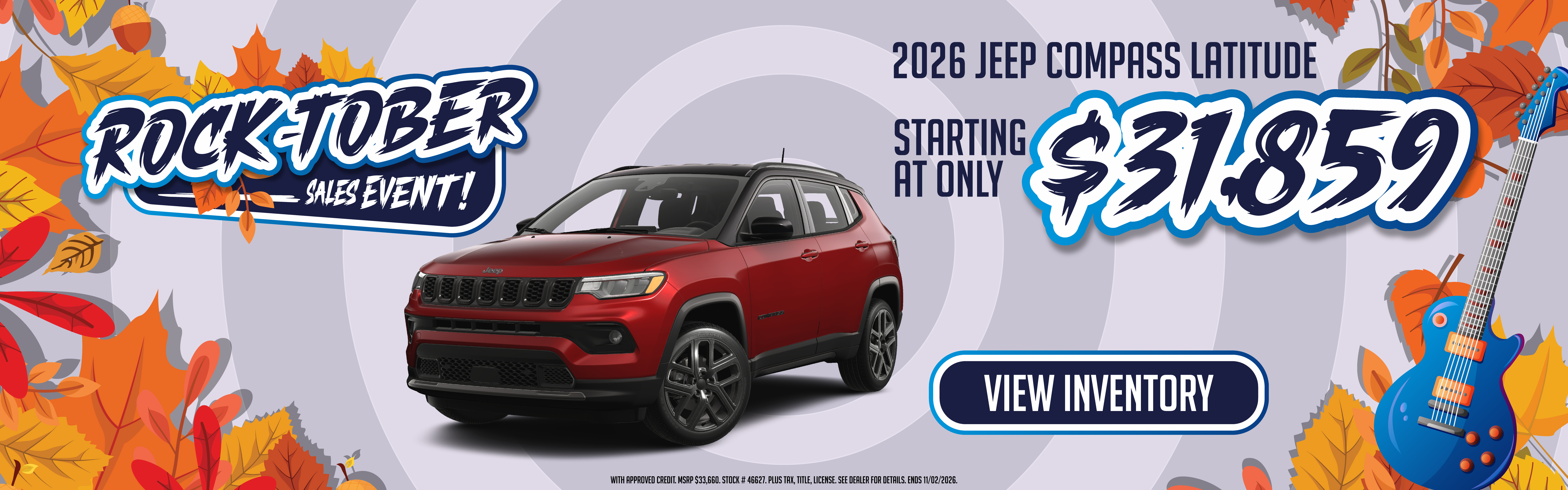 2026 Jeep Compass Latitude Starting at only $31,859