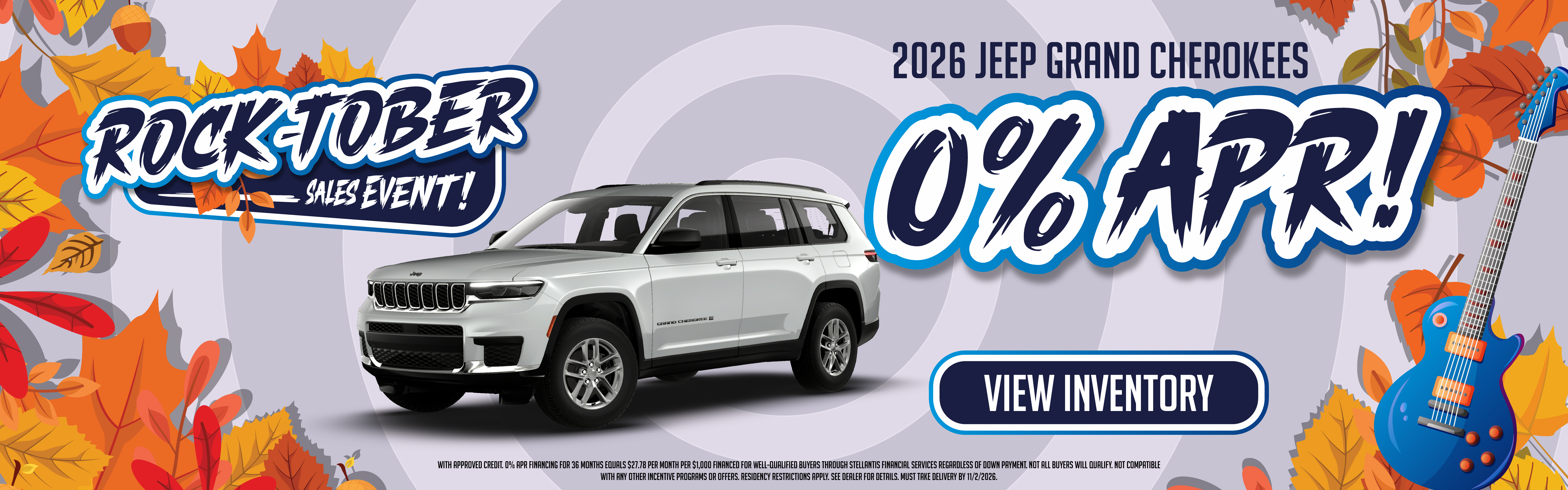 2026 Jeep Grand Cherokees 0% APR!